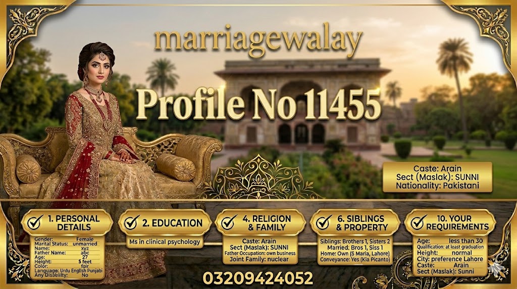 Female Rishta in Lahore