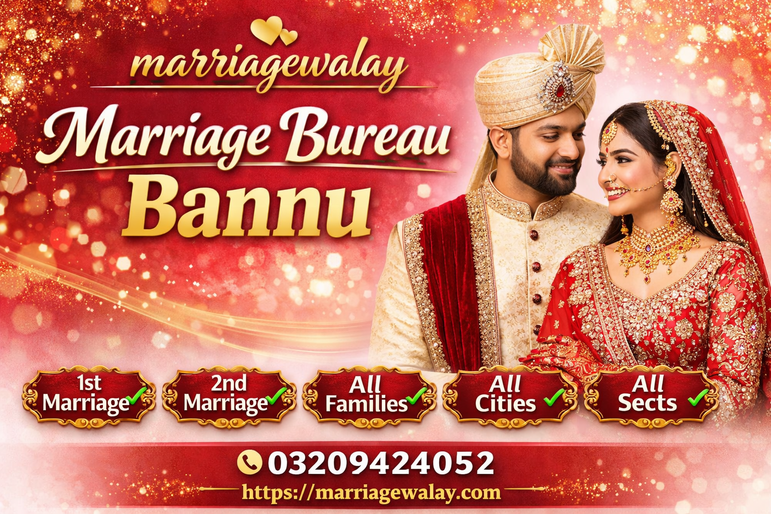 Leading Marriage Bureau Bannu with 3000+ Verified Rishtas