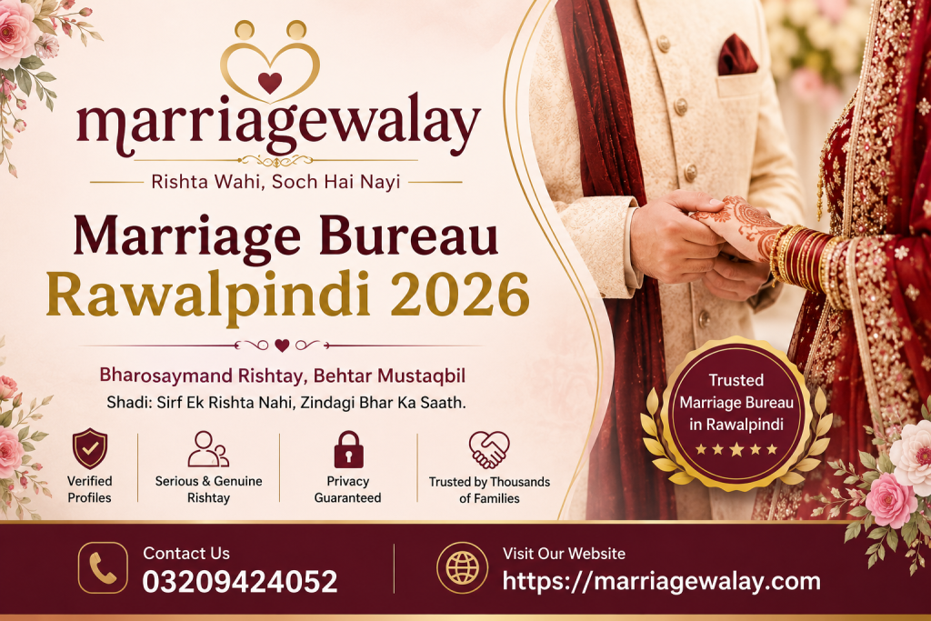 Marriage Bureau Rawalpindi 2026